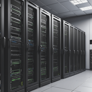 Time to choose a data center for our future web hosting company. This image was created by AI using Gencraft.